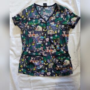 TokiDoki Koi Campfire Nights Scrub Top